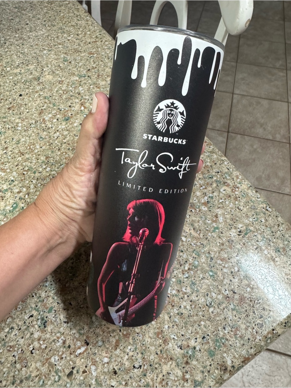 Starbucks Taylor Swift metal tumbler with lid